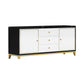 Rectangle Sideboard Luxury Storage Server with Drawers and Doors