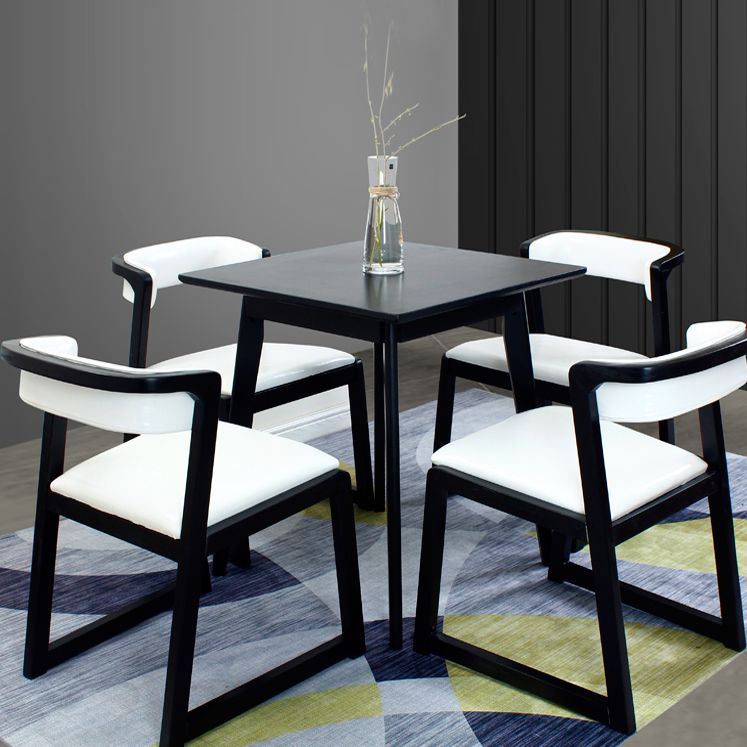 Modern Wood Indoor-Outdoor Chair with Arm Home Open Back Dining Side Chair Clearhalo ' kitchen&dining_furn' 'Dining Chairs' 'Dining Tables & Seating' 'dining_chair' 'furn' 'furn_dining_chair' 'Furniture' 'furniture_dining_chair' 'Kitchen & Dining Furniture' 'kitchen' 1200x1200_e43780e3-aa00-40bb-bc70-8be8ffc264cd
