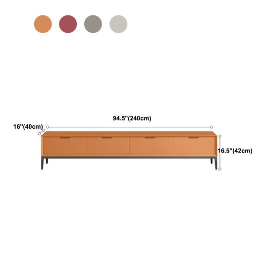 Console televisiva in legno TV STANDINAVIO con 4 cassetti morbidi