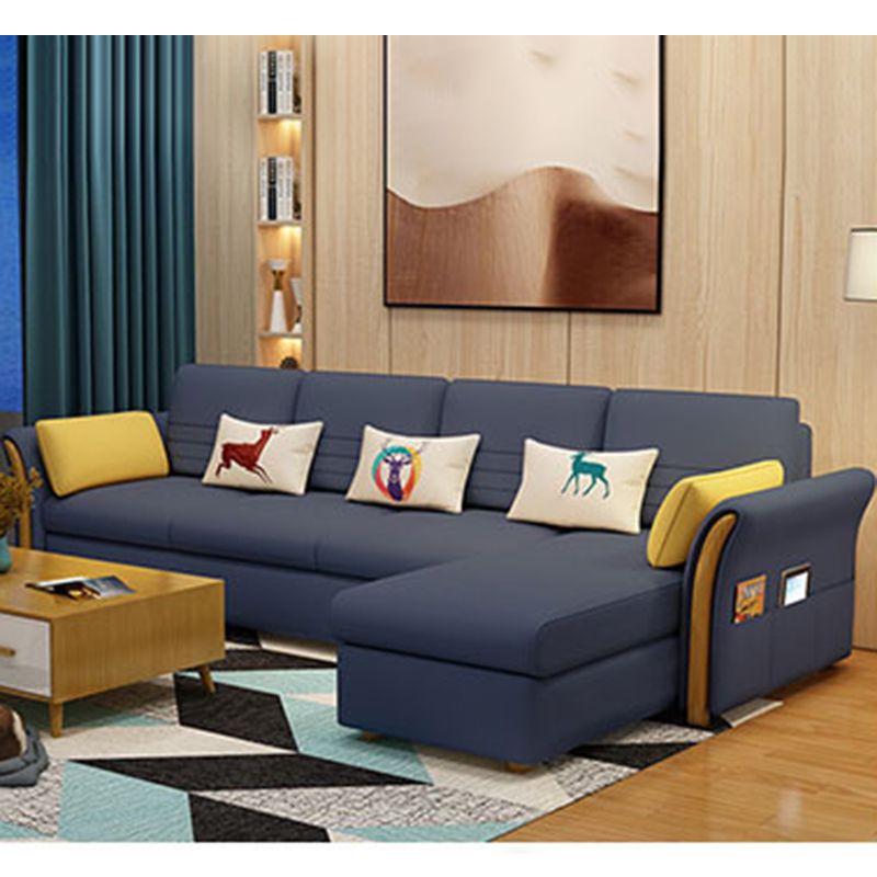 Cushion Back Contemporary Storage Living Room L-Shape Reclining Sofa Clearhalo 'furn' 'furn_sectionals' 'Furniture' 'furniture_sectionals' 'kitchen' 'kitchen_sectionals' 'Living Room Furniture' 'Sectionals' 1200x1200_e43b660a-50f3-4694-96e6-77361f4724be