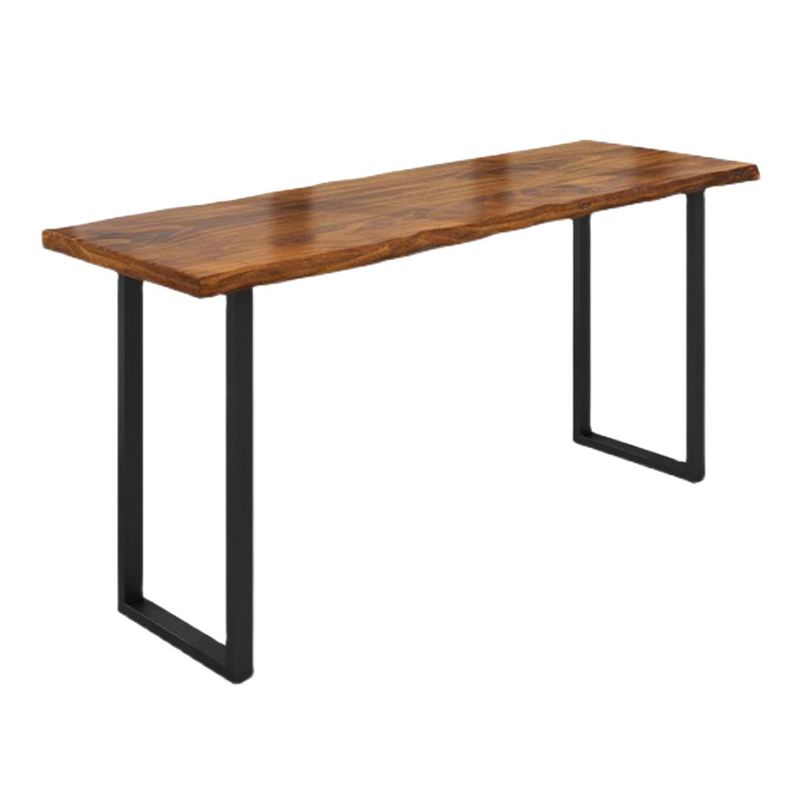 Indoor Industrial Bar Dining Table Rectangle Pine Wood Bar Table Clearhalo 'Bar Furniture' 'Bar Tables' 'bar_tables' 'furn' 'furn_bar_tables' 'Furniture' 'Kitchen & Dining Furniture' 1200x1200_e43fc43b-9eca-4e8e-bfc6-83da6f31677c