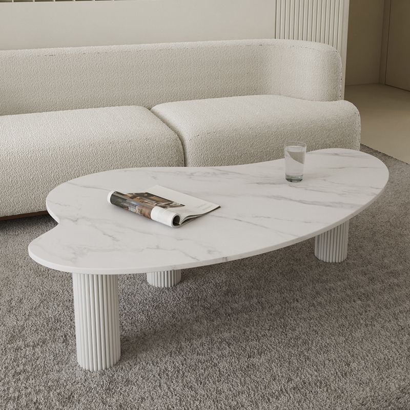 Tavolino da caffè a 3 gambe tavolino in ardesia minimalista per soggiorno