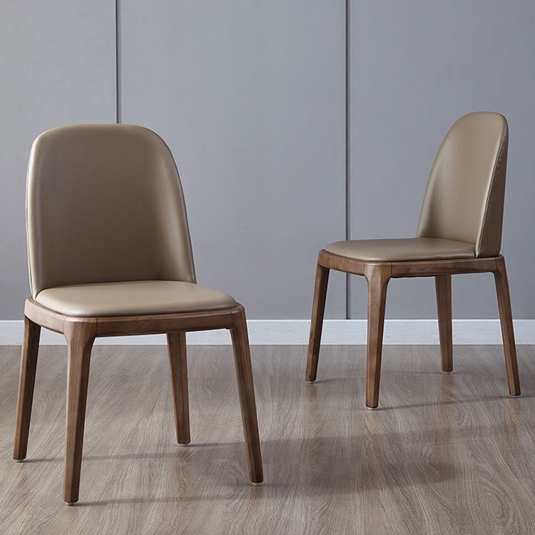 Contemporary Style Upholstered Chair of 16" Wide Parsons Chair for Home Clearhalo ' kitchen&dining_furn' 'Dining Chairs' 'Dining Tables & Seating' 'dining_chair' 'furn' 'furn_dining_chair' 'Furniture' 'furniture_dining_chair' 'Kitchen & Dining Furniture' 'kitchen' 1200x1200_e4408d8f-e27b-4d97-9c23-86befe115313