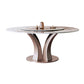 Modern Round Table Sintered Stone Dining Table with Turntable Clearhalo 'Dining Tables & Seating' 'Dining Tables' 'dining_table' 'furn' 'furn_dining_table' 'Furniture' 'Kitchen & Dining Furniture' 1200x1200_e440b71d-1237-47a5-9355-bc128db23cb4