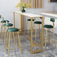 Glam Style 1/2/7 Pieces Faux Marble Bar Table Set Fixed Table Counter Set for Home Use Clearhalo 'Bar Furniture' 'furn' 'furn_home_bar_bar_sets' 'Furniture' 'Home Bars & Bar Sets' 'home_bar_bar_sets' 'Kitchen & Dining Furniture' 1200x1200_e4422fa1-c9f9-479c-94d9-c22ee1ee4bc5