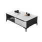 Stone 4 Legs Cocktail Table Rectangle Single Coffee Table with Drawer Clearhalo 'Coffee & Accent Tables' 'Coffee Tables' 'coffee_tables' 'furn' 'furn_coffee_tables' 'Furniture' 'Living Room Furniture' 1200x1200_e443d0d0-e3c8-4baf-aea4-5f70fd0e6cbe