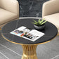 Contemporary Sintered Stone Kitchen Dining Table Round Standard Dining Table with Pedestal Base Clearhalo ' dining_table' 'Dining Tables & Seating' 'Dining Tables' 'furn' 'furn_dining_table' 'Furniture' 'furniture_dining_table' 'Kitchen & Dining Furniture' 'kitchen&dining_furn' 'kitchen' 'kitchen_dining_table' 1200x1200_e4476d3b-38df-44cb-bda1-b8647aae5603