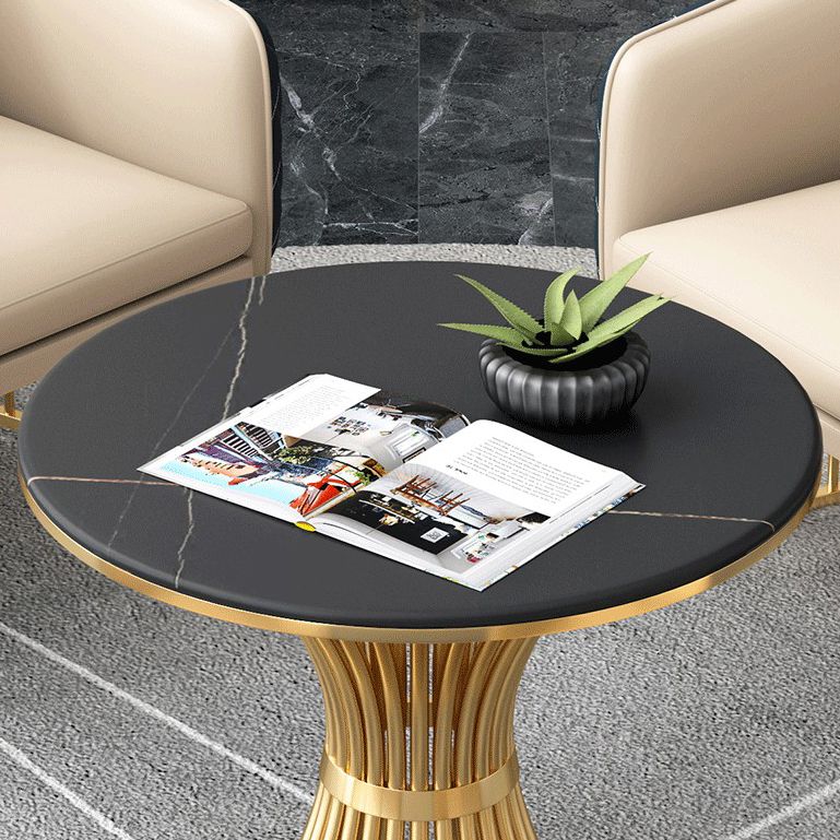 Contemporary Sintered Stone Kitchen Dining Table Round Standard Dining Table with Pedestal Base Clearhalo ' dining_table' 'Dining Tables & Seating' 'Dining Tables' 'furn' 'furn_dining_table' 'Furniture' 'furniture_dining_table' 'Kitchen & Dining Furniture' 'kitchen&dining_furn' 'kitchen' 'kitchen_dining_table' 1200x1200_e4476d3b-38df-44cb-bda1-b8647aae5603