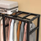 Modern Style Freestanding Wardrobe Armoire Metal Wardrobe with Clothes Rail