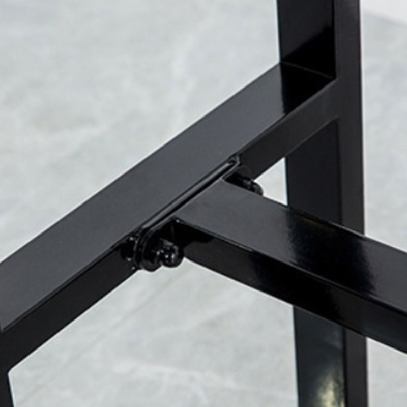 Table à manger en pierre de barre de bar à barre rectangle moderne avec piédestal à chevalet pour salle à manger