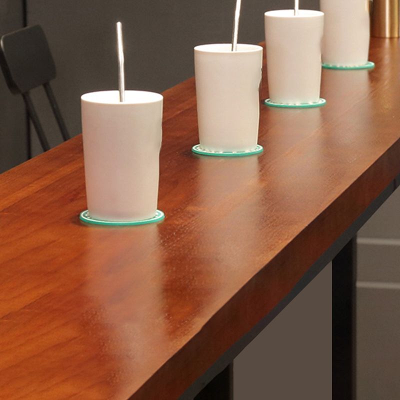 Industrial Bar Table Rectangle Solid Wood Pub Table for Breakroom Clearhalo 'Bar Furniture' 'Bar Tables' 'bar_tables' 'furn' 'furn_bar_tables' 'Furniture' 'Kitchen & Dining Furniture' 1200x1200_e44d58d5-8d7e-40aa-bd76-9043f747ad61