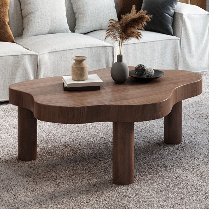 Nordic Cocktail Table 3 Legs Solid Wood Free Form Single Coffee Table Clearhalo 'Coffee & Accent Tables' 'Coffee Tables' 'coffee_tables' 'furn' 'furn_coffee_tables' 'Furniture' 'Living Room Furniture' 1200x1200_e44e5d5a-840a-4031-9d0e-795d77a5ebd4