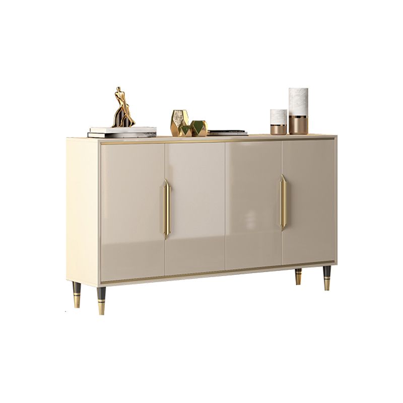 Sideboard glam in legno beige sideboard con porta per soggiorno