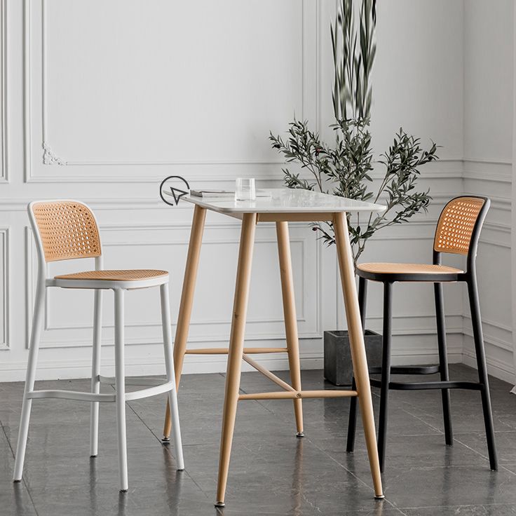 Contemporary Style Bar-stool Plastic Counter Bar Stool for Home Clearhalo 'Bar Furniture' 'Bar Stools' 'bar_stools' 'furn' 'furn_bar_stools' 'Furniture' 'furniture_bar_stools' 'Kitchen & Dining Furniture' 1200x1200_e450670a-ddf7-469a-aafe-a0e5d75a8d00