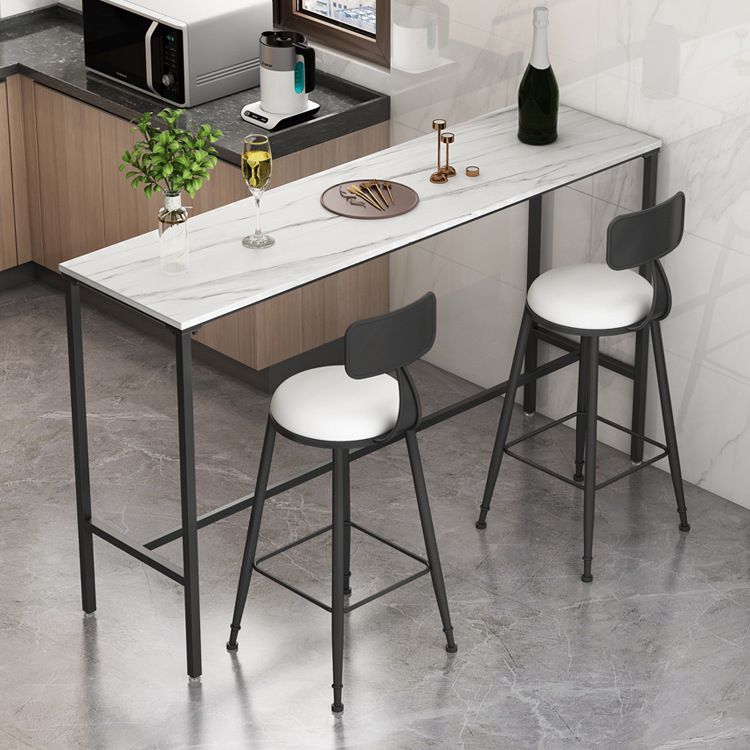 Modern Bar Table Set 1/2/3/5 Pieces Metal Bar Table with High Stools Clearhalo 'Bar Furniture' 'furn' 'furn_home_bar_bar_sets' 'Furniture' 'Home Bars & Bar Sets' 'home_bar_bar_sets' 'Kitchen & Dining Furniture' 1200x1200_e45143ae-3fba-459b-9d5f-4f46c9d4a2fe