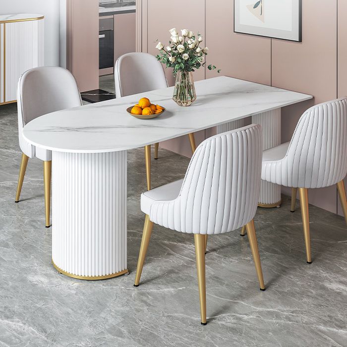 Sintered Stone Dining Table Traditional Luxury Dining Table for Kitchen Clearhalo 'Dining Tables & Seating' 'Dining Tables' 'dining_table' 'furn' 'furn_dining_table' 'Furniture' 'furniture_dining_table' 'Kitchen & Dining Furniture' 'kitchen' 'kitchen_dining_table' 1200x1200_e451fa4d-4022-47ac-941c-92b3b756ad71