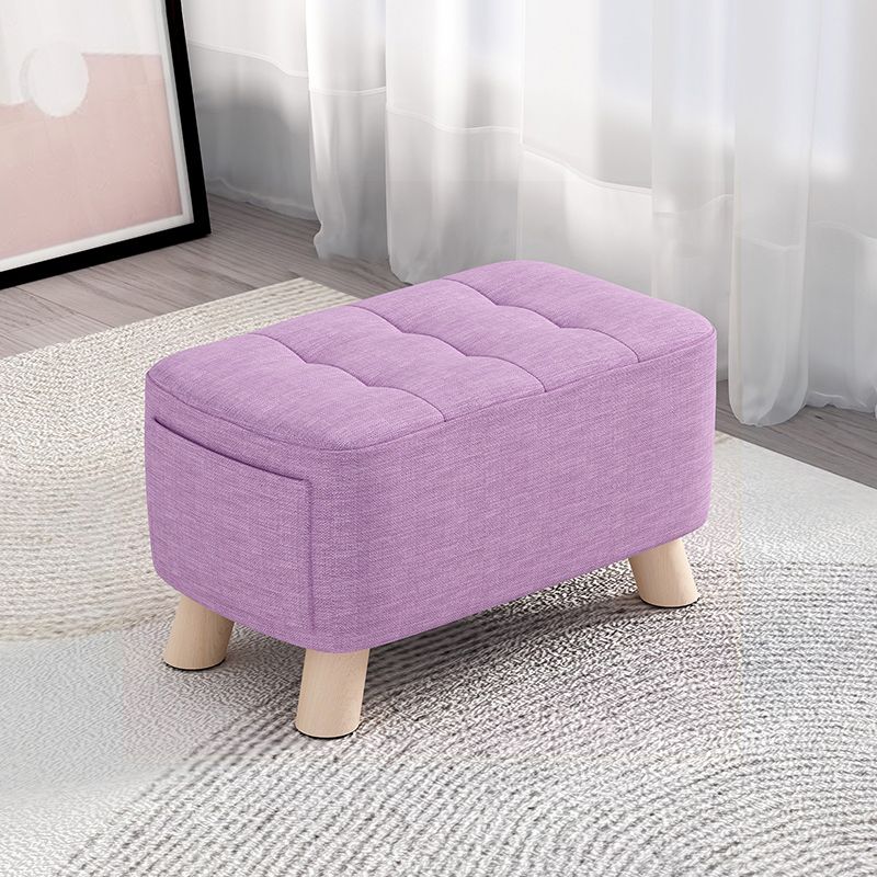 Modern Cotton Storage Pouf Plain Rectangle Tufted Chair Ottoman Clearhalo 'furn' 'furn_ottomans_poufs' 'Furniture' 'Living Room Furniture' 'Ottomans & Poufs' 'ottomans_poufs' 1200x1200_e4530968-ce63-4e86-bec7-23dccf55a9f0