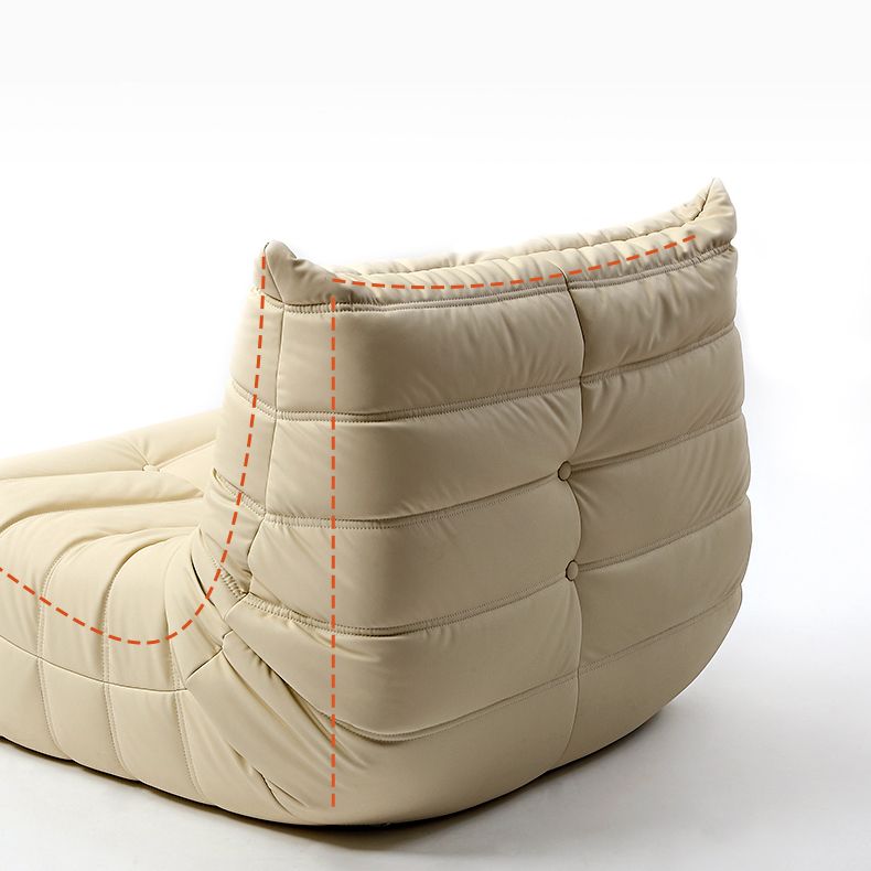 Armless Sofa Sewn Pillow Back Contemporary Sofa for Living Room Clearhalo 'furn' 'furn_sofas' 'Furniture' 'Living Room Furniture' 'Sofa' 'sofas' 1200x1200_e4559510-d079-4091-bcd2-0fc03f5345e4