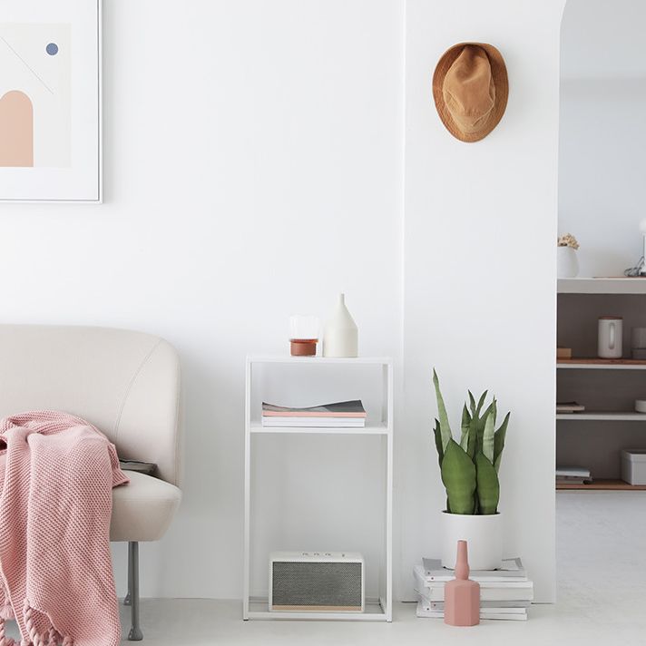 Tableau latérale supérieure du rectangle du milieu du siècle de 27,5 pouces