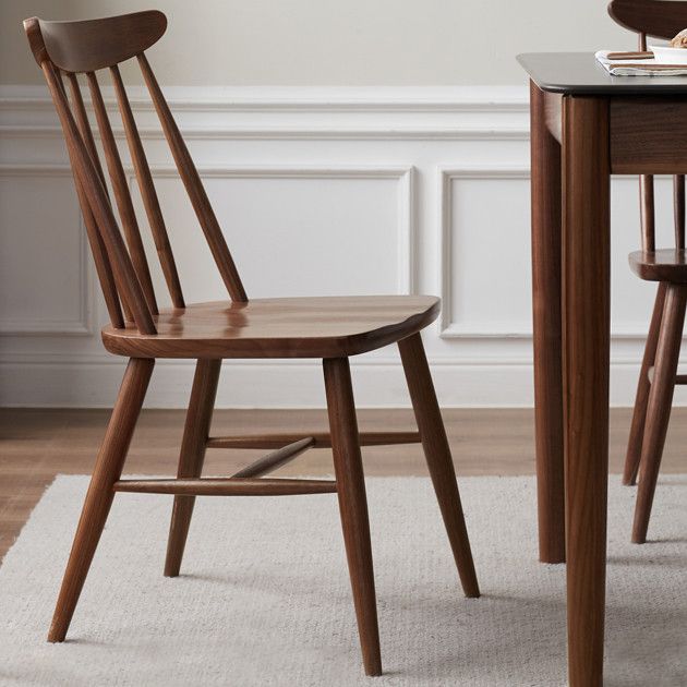 Sedie da pranzo a bracciale senza aree con legno contemporaneo (set di 1/2/4/6/8)