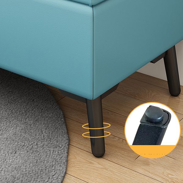 Modern Seating Bench 15.75 Inch Wide Foam Cushioned Bench with Flip Top Clearhalo 'Benches' 'Chairs & Seating' 'furn' 'furn_benches' 'Furniture' 'Living Room Furniture' 1200x1200_e457b918-c74a-4203-bfda-f109c20ca063