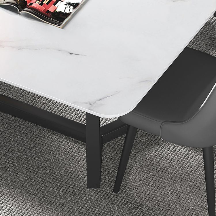 Modern 1/2/5/7 Pieces Rectangle Dining Set Sintered Stone Dining Table Set Clearhalo 'Dining Room Sets' 'Dining Tables & Seating' 'dining_room_set' 'furn' 'furn_dining_room_set' 'Furniture' 'furniture_dining_room_set' 'Kitchen & Dining Furniture' 'kitchen&dining_furn' 'kitchen' 1200x1200_e45879ac-6156-4602-adc3-23e0f98bb0a1
