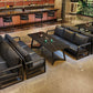 Industrial Style Sintered Stone Dinner Room Kitchen Table Black Sled Base Table for Dinning Room Clearhalo ' dining_table' 'Dining Tables & Seating' 'Dining Tables' 'furn' 'furn_dining_table' 'Furniture' 'furniture_dining_table' 'Kitchen & Dining Furniture' 'kitchen&dining_furn' 'kitchen' 'kitchen_dining_table' 1200x1200_e45db95b-1eeb-4f9f-a6ef-7f494a34ad7f