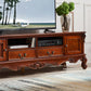 Traditional Wood TV Stand Console Open Storage TV Media Stand with Doors for Living Room Clearhalo 'furn' 'furn_tv_stands_entertainment_centers' 'Furniture' 'Living Room Furniture' 'TV Stands & Entertainment Centers' 'TV Stands & Media Storage Furniture' 'tv_stands_entertainment_centers' 1200x1200_e45ddec3-2253-487f-a82d-34d7236e3225