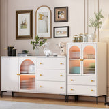 Mesa de madera del gabinete del aparador moderno Mesa de madera con puertas para el comedor