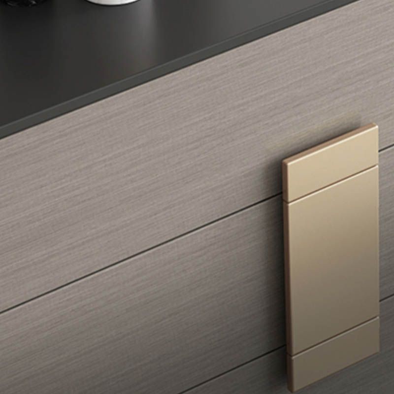 Glam Style Wooden Sideboard Cabinet 33.5" High Sideboard with Drawers and Storage Clearhalo 'buffet_sideboard' 'Buffets & Sideboards' 'furn' 'furn_buffet_sideboard' 'Furniture' 'Kitchen & Dining Furniture' 1200x1200_e45faeff-0530-4b88-a6e9-4ba1f8ba1b55