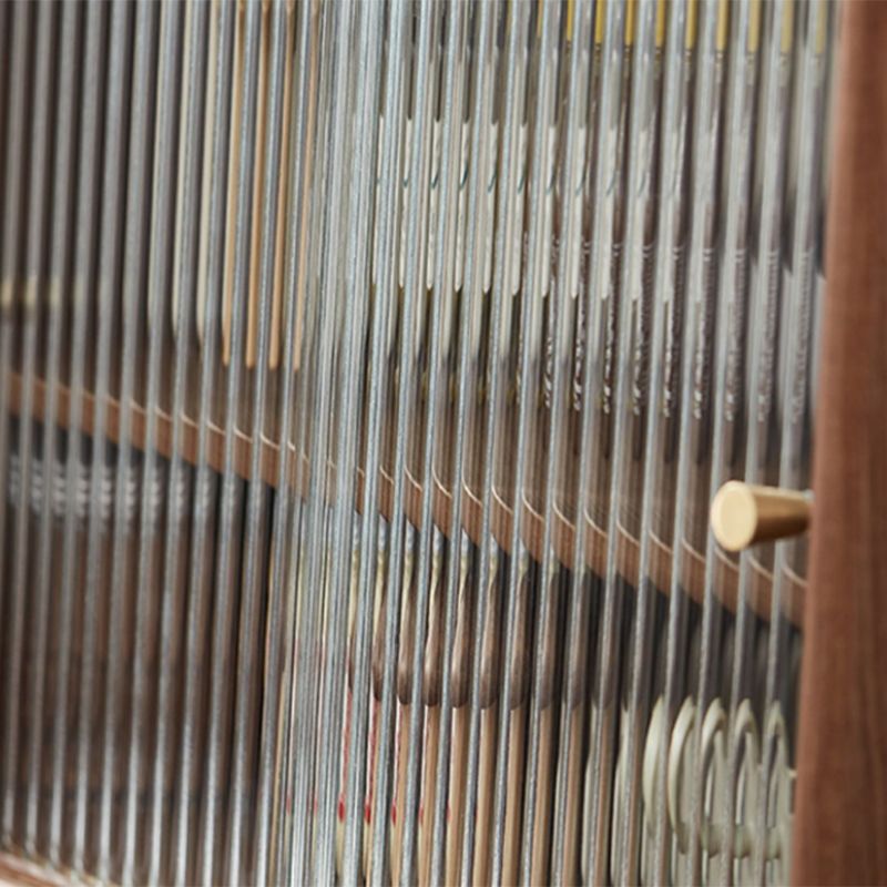 Contemporary Solid Wood Sideboard Cabinet in Brown with Glass Doors Clearhalo 'buffet_sideboard' 'Buffets & Sideboards' 'furn' 'furn_buffet_sideboard' 'Furniture' 'Kitchen & Dining Furniture' 1200x1200_e460f98b-9106-4ff0-b4e7-da676d25fc76