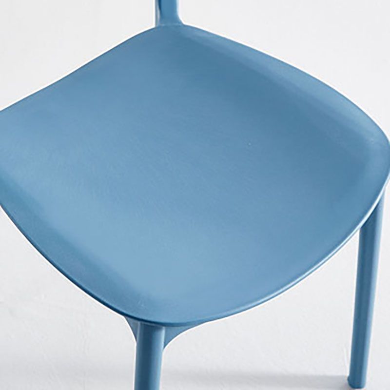 Contemporary Stackable Chair Dining Open Back Armless Chairs with Plastic Legs Clearhalo 'Dining Chairs' 'Dining Tables & Seating' 'dining_chair' 'furn' 'furn_dining_chair' 'Furniture' 'furniture_dining_chair' 'Kitchen & Dining Furniture' 1200x1200_e461b17c-2113-461d-bcdc-b72f2812db56