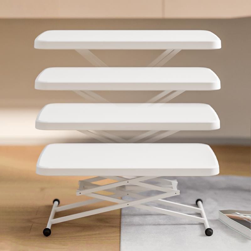 Escritorio de oficina contemporáneo escritorio de escritura rectangular con piernas blancas