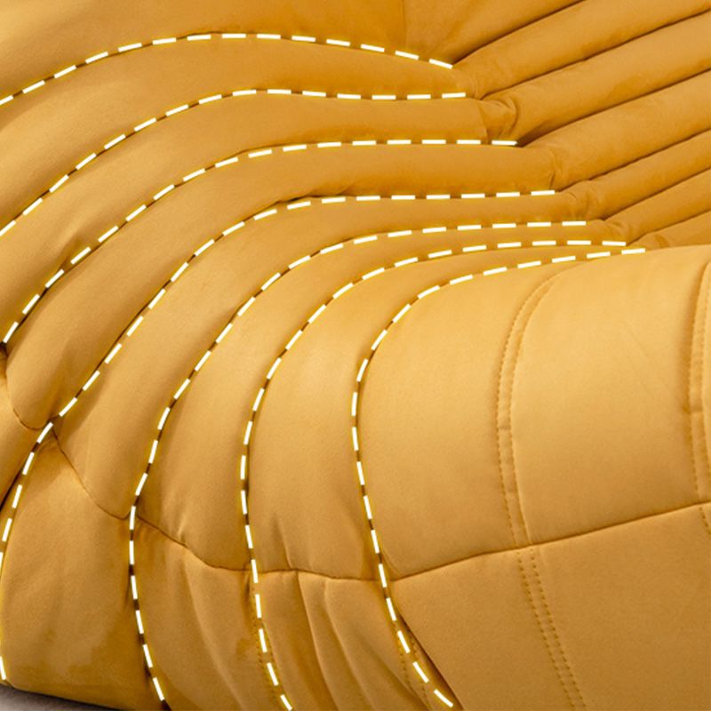 Ultra-Modern Tufted Cushions Armless Living Room Standard Seating