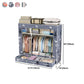 Modern Style Wardrobe Armoire Steel Frame Home Wardrobe with Drawers