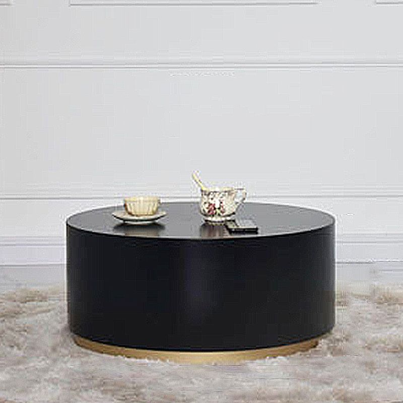 Modern Wood Coffee Table with Drawers Cocktail Table Round in Black Clearhalo 'Coffee & Accent Tables' 'Coffee Tables' 'coffee_tables' 'furn' 'furn_coffee_tables' 'Furniture' 'Living Room Furniture' 1200x1200_e469d572-3a90-4ddf-aece-6db688b7230a
