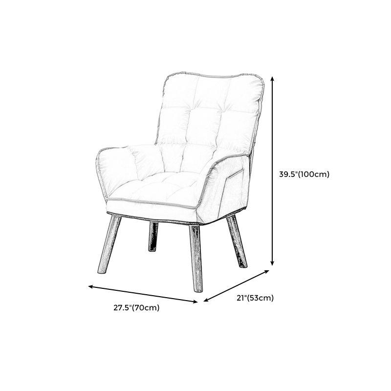 Linen Arms Included Chair 27.5"L x 20.8"W x 39.3" H Chair for Living Room Clearhalo 'Accent Chairs' 'accent_chairs' 'Chairs & Seating' 'furn' 'furn_accent_chairs' 'Furniture' 'Living Room Furniture' 1200x1200_e46ccf52-c49c-41db-a4d5-4dc09d50b69b