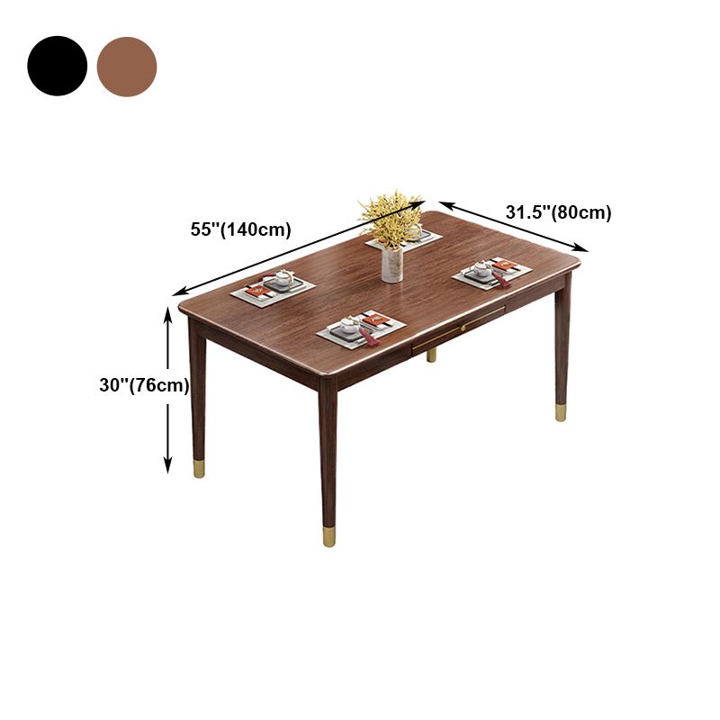 Luxury Walnut Table for Restaurant Rectangle Wooden Dining Table with 4 Legs Clearhalo ' dining_table' 'Dining Tables & Seating' 'Dining Tables' 'furn' 'furn_dining_table' 'Furniture' 'furniture_dining_table' 'Kitchen & Dining Furniture' 'kitchen&dining_furn' 'kitchen' 'kitchen_dining_table' 1200x1200_e46cfece-b35e-45de-ad6d-c28fdb4033c2