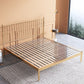 Glam Golden Finish Metallic Bed Wire-Grid Iron Bed Frame with Headboard
