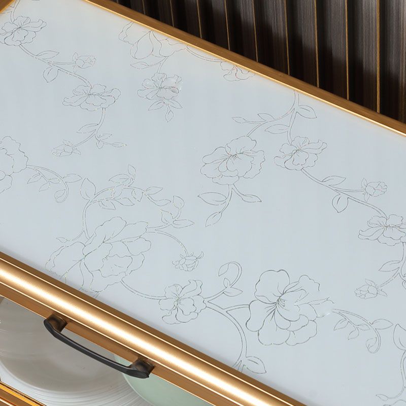 Sideboard in metallo in stile moderno dorato con porta per la cucina