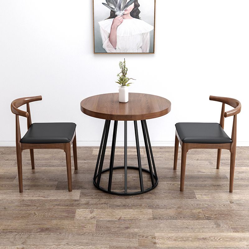 Juego de comedor moderno de 1/2/3 piezas, mesa de comedor redonda de madera de pino para comedor