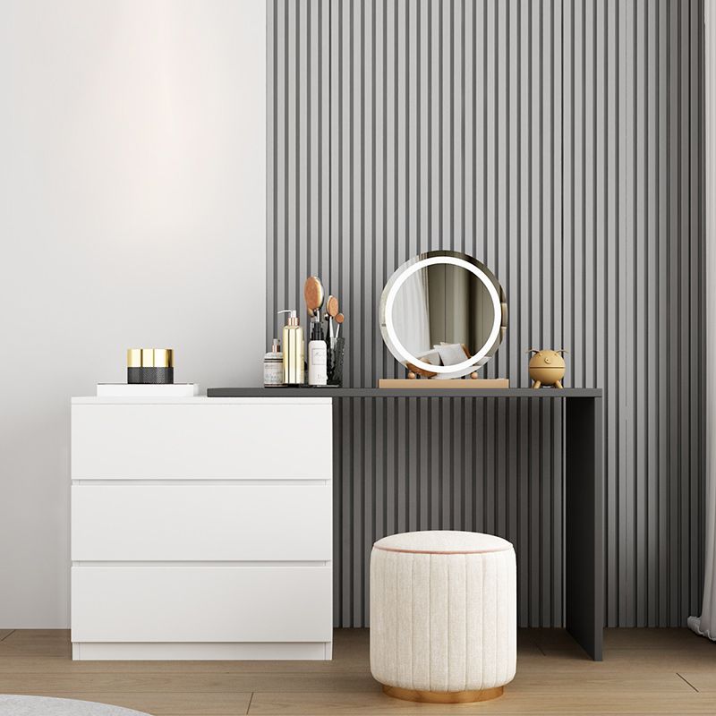 15,75 "tavolo da scrivania per trucco in legno in legno in legno massiccio con cassetti con cassetti