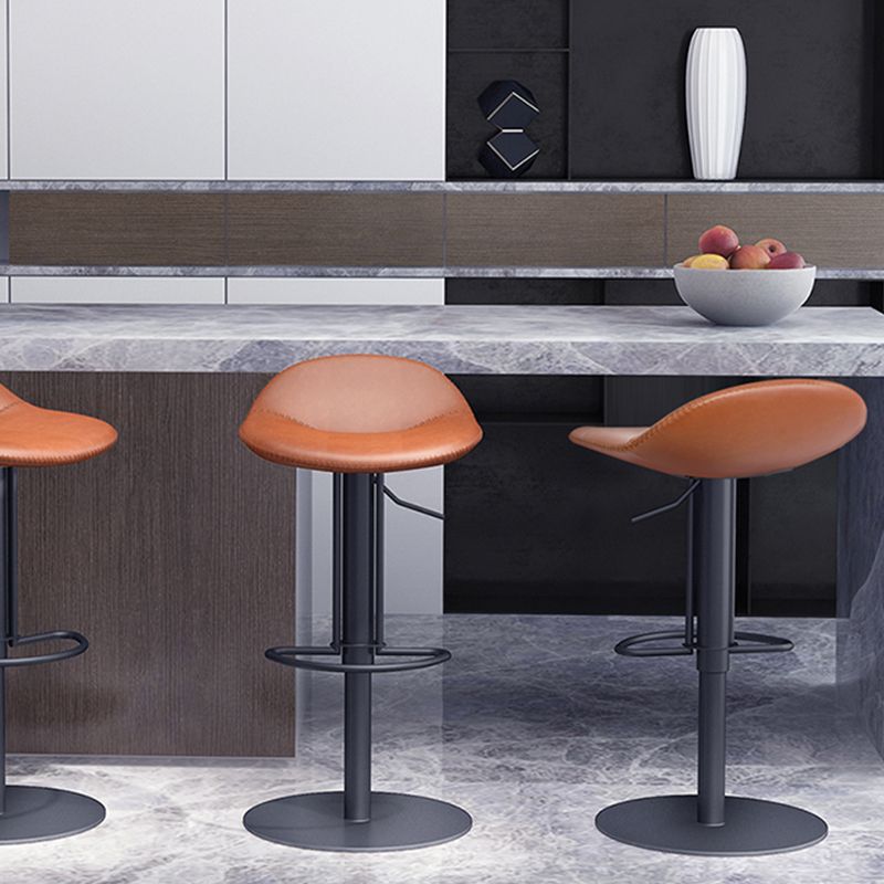 Leather Bar Stool Backless Counter Stool for Bristol with Swivel Clearhalo 'Bar Furniture' 'Bar Stools' 'bar_stools' 'furn' 'furn_bar_stools' 'Furniture' 'Kitchen & Dining Furniture' 1200x1200_e473a53e-5bfc-48c1-95de-33a8a04fa188