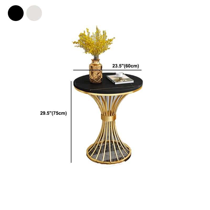 Table de l'extrémité latérale minimaliste rond