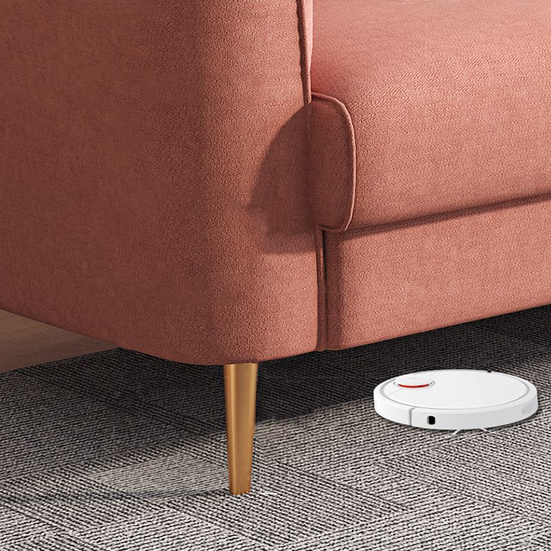 Gold Mid Century Modern Sewn Pillow Back Sofa 29.53"High Tuxedo Arm Sofa, Pink Clearhalo 'furn' 'furn_sofas' 'Furniture' 'furniture_sofas' 'Living Room Furniture' 'Sofa' 'sofas' 1200x1200_e473ed19-a41e-41a2-a6f7-1627574347be