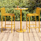 Contemporary Pub Table Set Metal 1/2/3/4 Pieces Bar Stool and Table Set