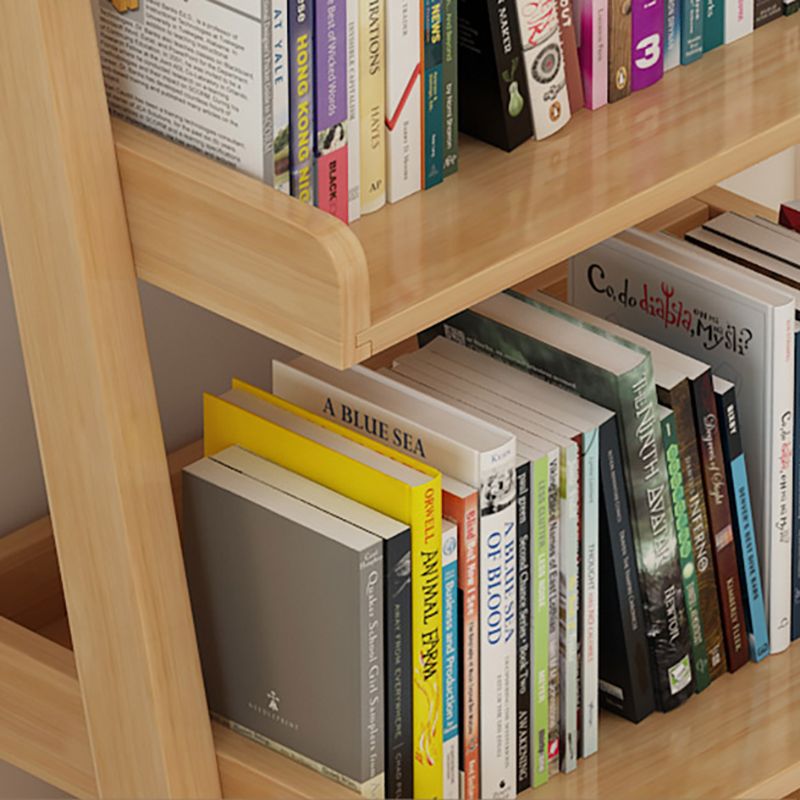 Rubber Wood Ladder Bookshelf Modern Open Back Bookshelf for Home Office Clearhalo 'Bookcases' 'Furniture' 'furniture_bookcases' 'kitchen' 'kitchen_bookcases' 'Living Room Furniture' 'Office Furniture' 1200x1200_e473f20e-afd8-4220-b1ed-d5f9c3cf691d
