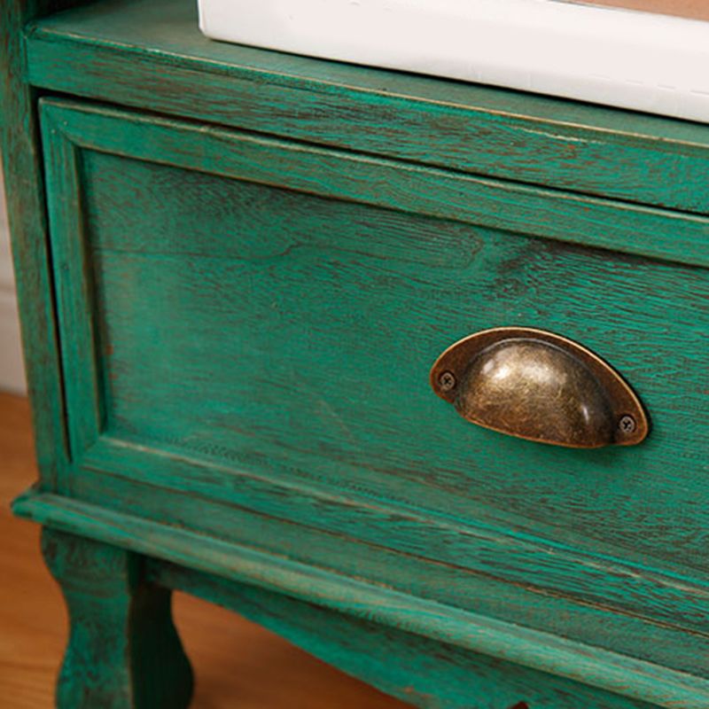 Modern Wood Accent Chest with Drawers and Shelf 11.81" Wide Chest Clearhalo 'Cabinets & Chests' 'cabinets_chests' 'furn' 'furn_cabinets_chests' 'Furniture' 'Living Room Furniture' 1200x1200_e474c35e-b202-4e83-a088-260dc63e268a