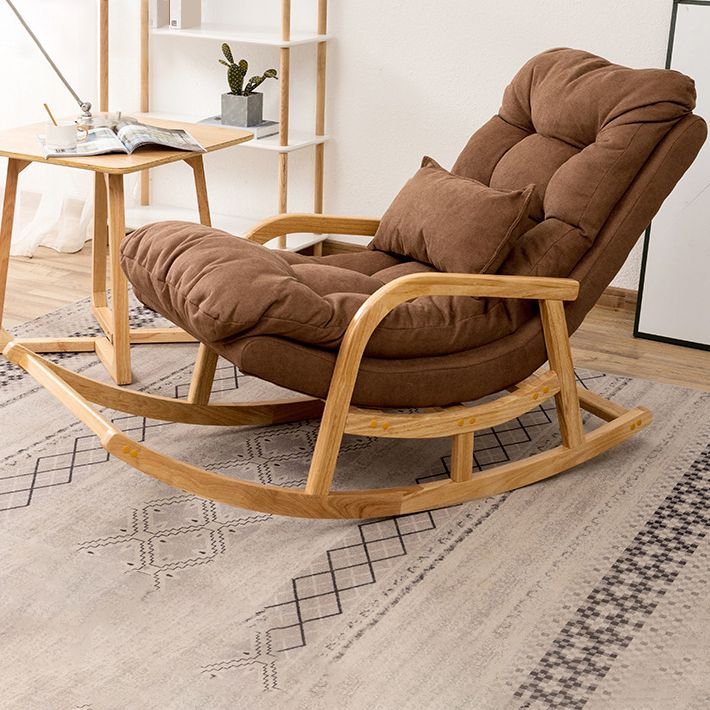 Chaute à bascule canapé de loisir de style contemporain chaise à bascule intérieure avec coussin