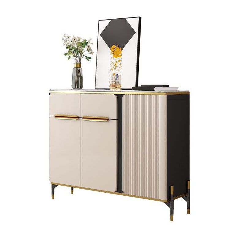 Modernism Sideboard 2 Drawers Server Cabinet with Storage for Dining Room Clearhalo 'buffet_sideboard' 'Buffets & Sideboards' 'furn' 'furn_buffet_sideboard' 'Furniture' 'Kitchen & Dining Furniture' 1200x1200_e4756d67-3a43-4a8c-928e-78695708efa3